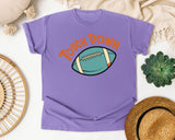 Touch Down Football Arch graphic tee in Violet