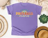 One Proud Football Mama graphic tee in Violet