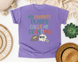 My Favorite Player Calls Me Grandma Retro graphic tee in Violet