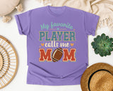 My Favorite Player Calls Me Mom Bold graphic tee in Violet