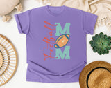 Football Mom Vertical graphic tee in Violet
