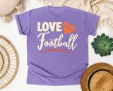 Love Football Script graphic tee in Violet