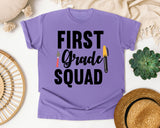First Grade Squad Pen graphic tee in Violet