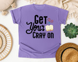 Get Your Cray On graphic tee in Violet