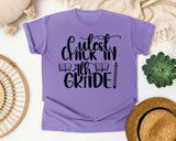 Cutest Chick In 4th Grade graphic tee in Violet