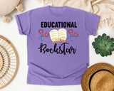 Educational Rockstar Book graphic tee in Violet