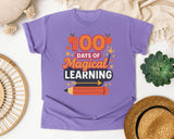 100 Days Of Magical Learning graphic tee in Violet