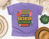 100 Days Of Sksksk School graphic tee in Violet