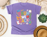 Bruh We Back Bow graphic tee in Violet