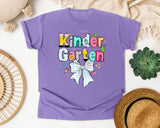 Kindergarten Paper Bow graphic tee in Violet