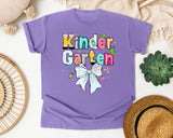 Kindergarten Paper Bow Pastel graphic tee in Violet