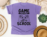 Game Over Back To School Controller Bold graphic tee in Violet