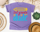 1st Grade Dude White 2 3 graphic tee in Violet