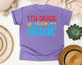 5th Grade Dude Bright graphic tee in Violet