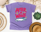 After A While Alligator graphic tee in Violet