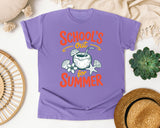 School's Out For Summer graphic tee in Violet