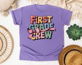 First Grade Crew graphic tee in Violet