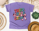Third Grade Crew graphic tee in Violet