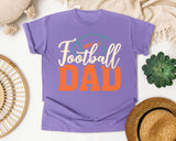Football Dad White graphic tee in Violet