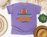 Football Dad Orange graphic tee in Violet