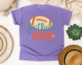Football Dad Orange 2 graphic tee in Violet