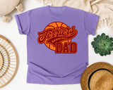 Terriers Basketball Dad graphic tee in Violet