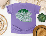 Wolves Golf Dad graphic tee in Violet