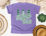 Wolves Rowing Dad graphic tee in Violet