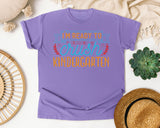I'm Ready To Crush Kindergarten Gold graphic tee in Violet