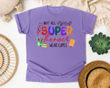 Not All Superheroes Wear Capes graphic tee in Violet
