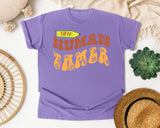 Tiny Human Tamer graphic tee in Violet