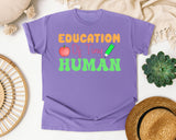 Educator Of Tiny Humans graphic tee in Violet