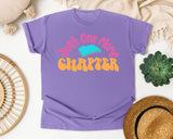 Just One More Chapter graphic tee in Violet