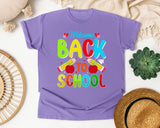 Welcome Back To School graphic tee in Violet
