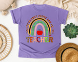 My Favorite People Call Me Teacher graphic tee in Violet