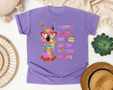 Teacher Llama Ain't Got Time For Your Drama graphic tee in Violet