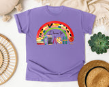 I Love To Teach Rainbow graphic tee in Violet