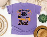 100 Percent Pure Super Dad White 2 graphic tee in Violet
