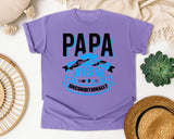Papa The Only Man Who Loves Me Unconditionally White 2 graphic tee in Violet