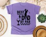 Best Dad By Par White graphic tee in Violet