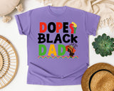 Dope Black Dad White 2 graphic tee in Violet
