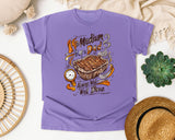 Medium Rare Dad Always Well Done Grey graphic tee in Violet