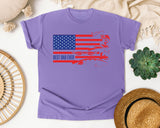 Best Dad Ever Red graphic tee in Violet