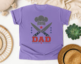 Dad Chef Knives graphic tee in Violet
