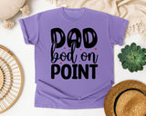 Dad Bod On Point White graphic tee in Violet