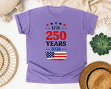 1776 250 Years 2026 graphic tee in Violet