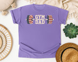 Gym Dad graphic tee in Violet