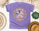 Mechanic Dad graphic tee in Violet