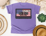 Dad's Mix graphic tee in Violet