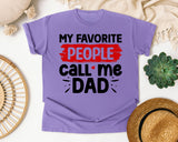 My Favorite People Call Me Dad graphic tee in Violet